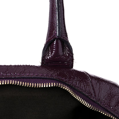 Saint Laurent Textured Patent Medium Easy Sac Purple 14 of 15