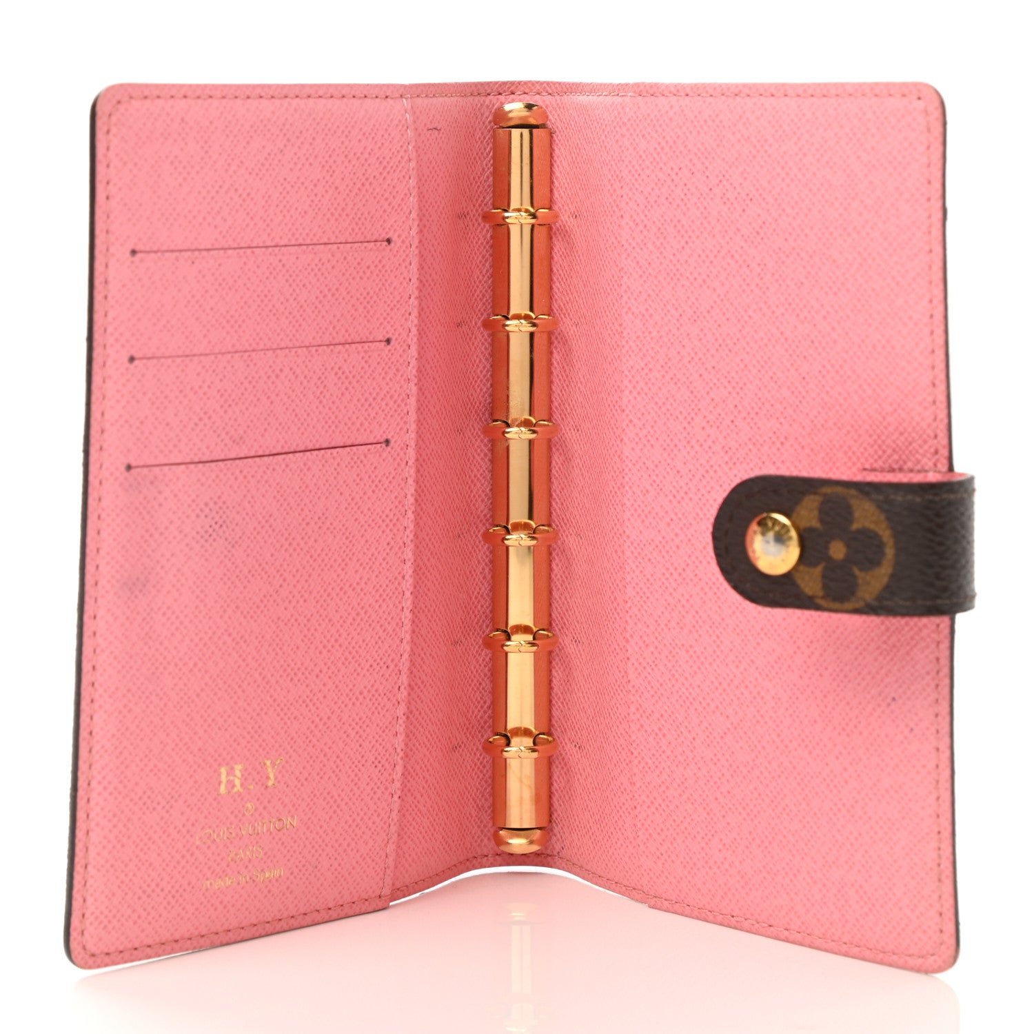 Louis Vuitton Monogram Illustre Small Ring Agenda Rose 5 of 7