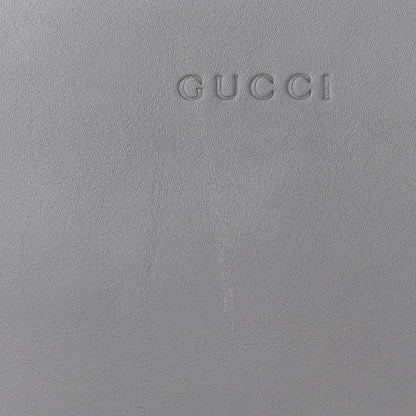 Gucci Nappa Bamboo Web Small Nymphaea Top Handle Bag Deep Grey Mystic White 14 of 14