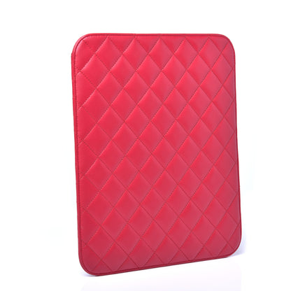 Chanel Lambskin Quilted iPad Case Sleeve Fuchsia 3 of 10