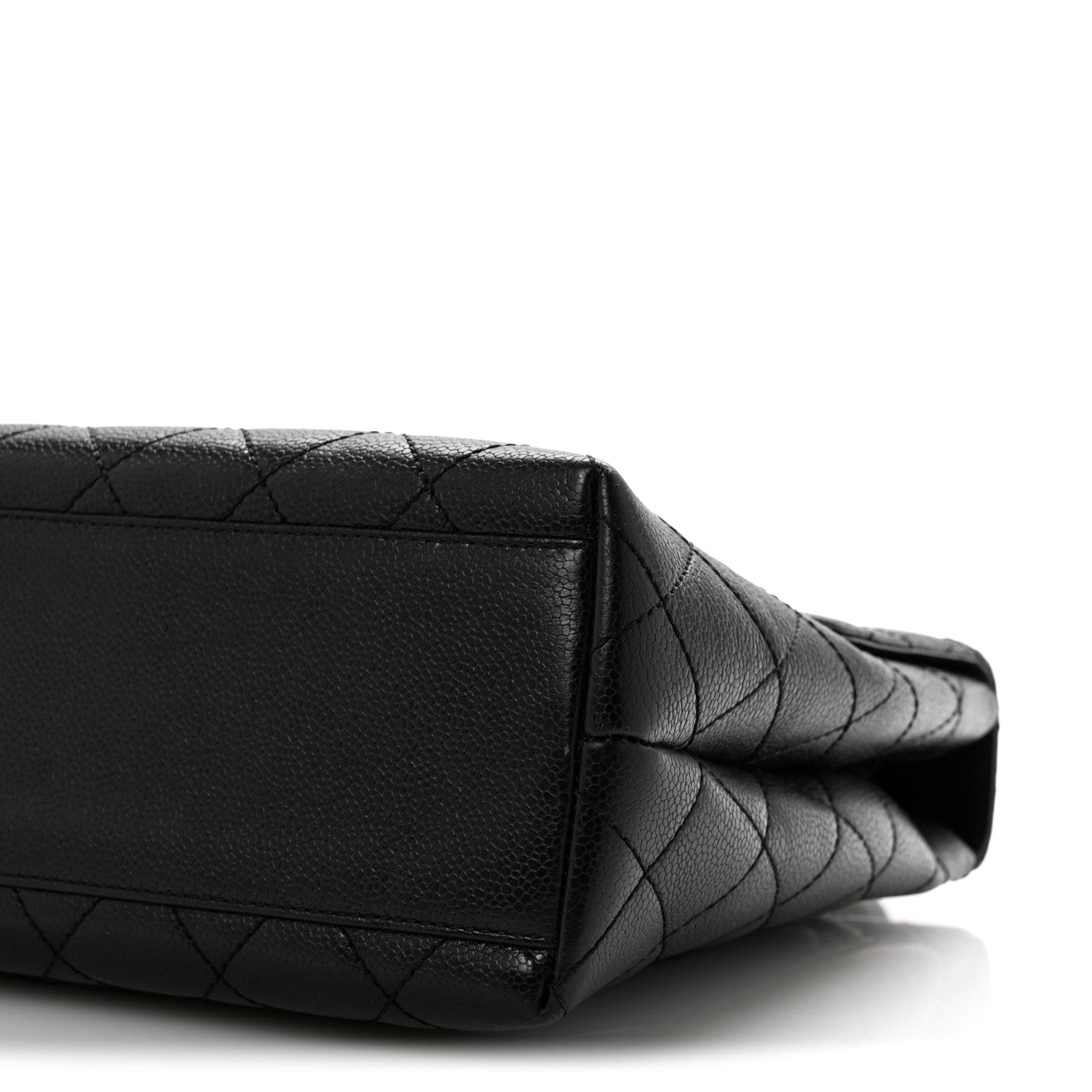 Chanel Caviar Quilted Jumbo Kelly Flap Black 11 of 16
