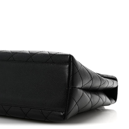 Chanel Caviar Quilted Jumbo Kelly Flap Black 11 of 16