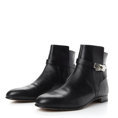 Hermes Calfskin Neo Low Boots 41 Black 3 of 8