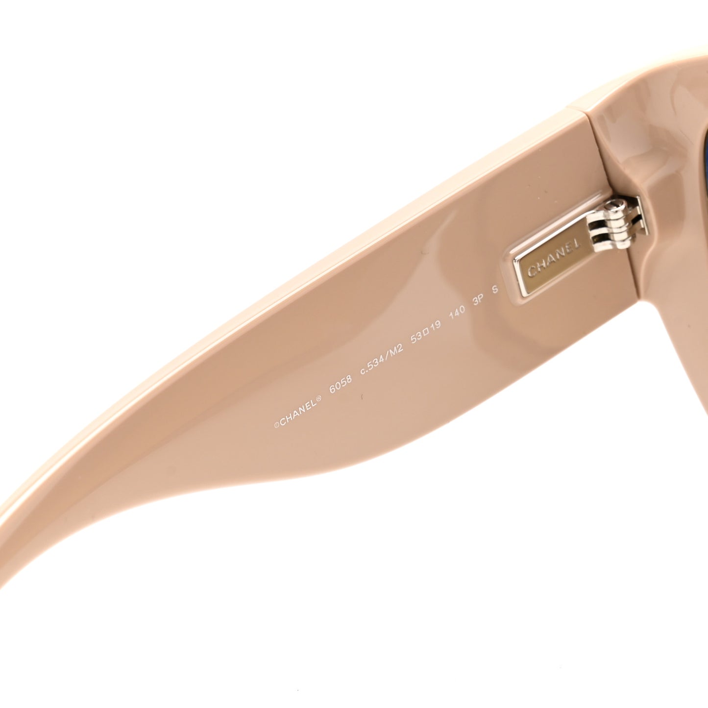 Nylon Butterfly Polarized Sunglasses 6058 Black Beige