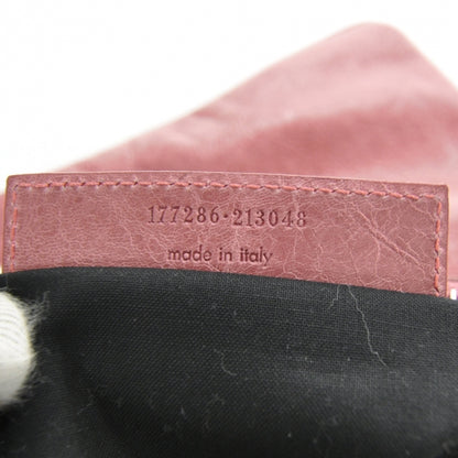 Balenciaga Agneau Giant Flat Handle Clutch Framboise 7 of 8