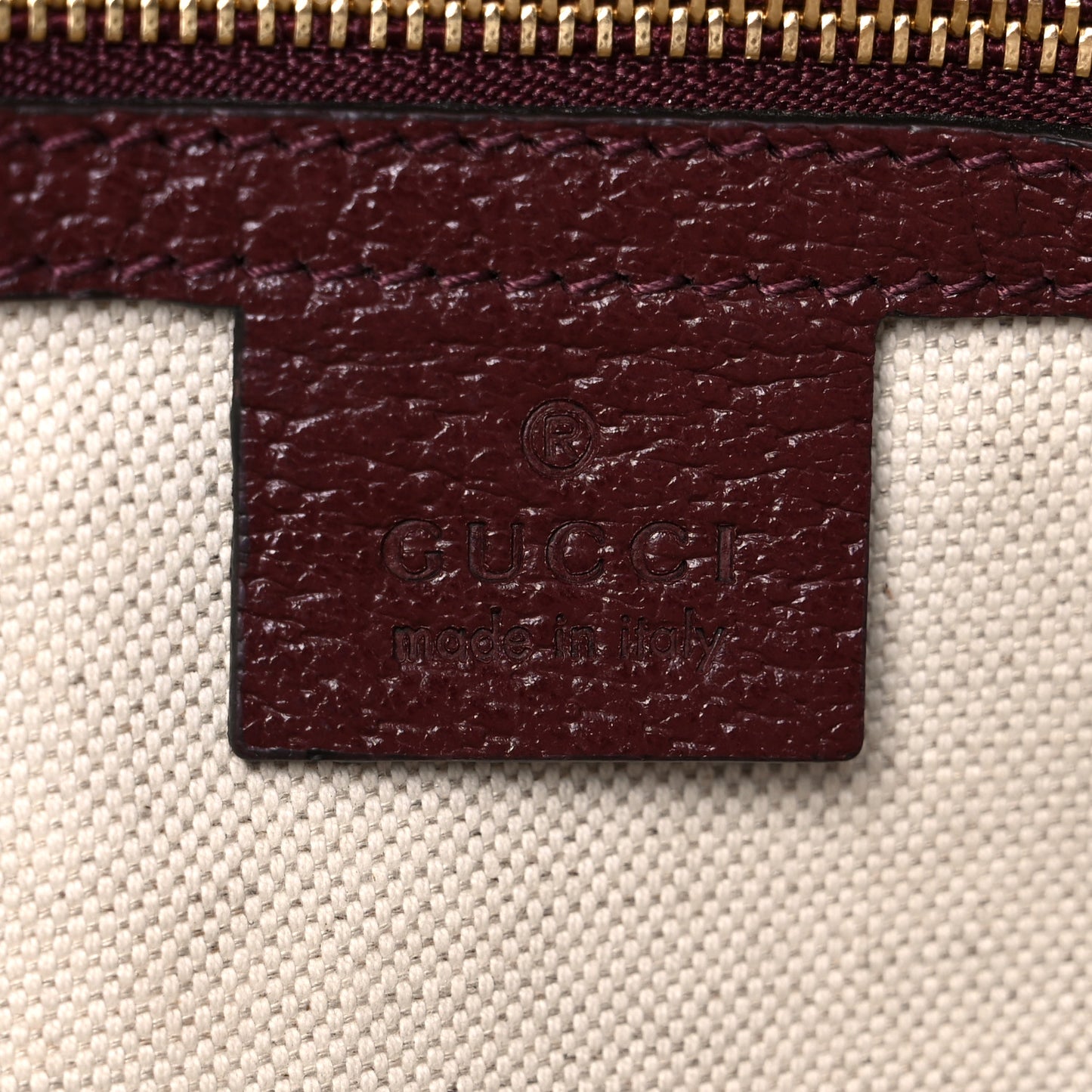 Monogram Textured Dollar Calfskin Web Medium Ophidia Shopping Tote Sahara Rubino Chardonnay