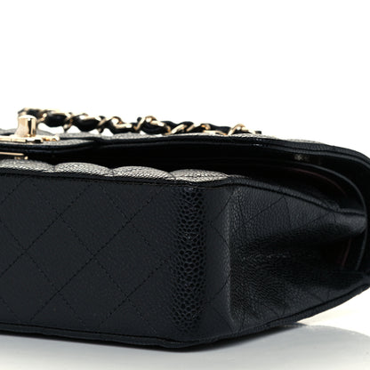 Chanel Caviar Quilted Medium Double Flap Black 10 of 11