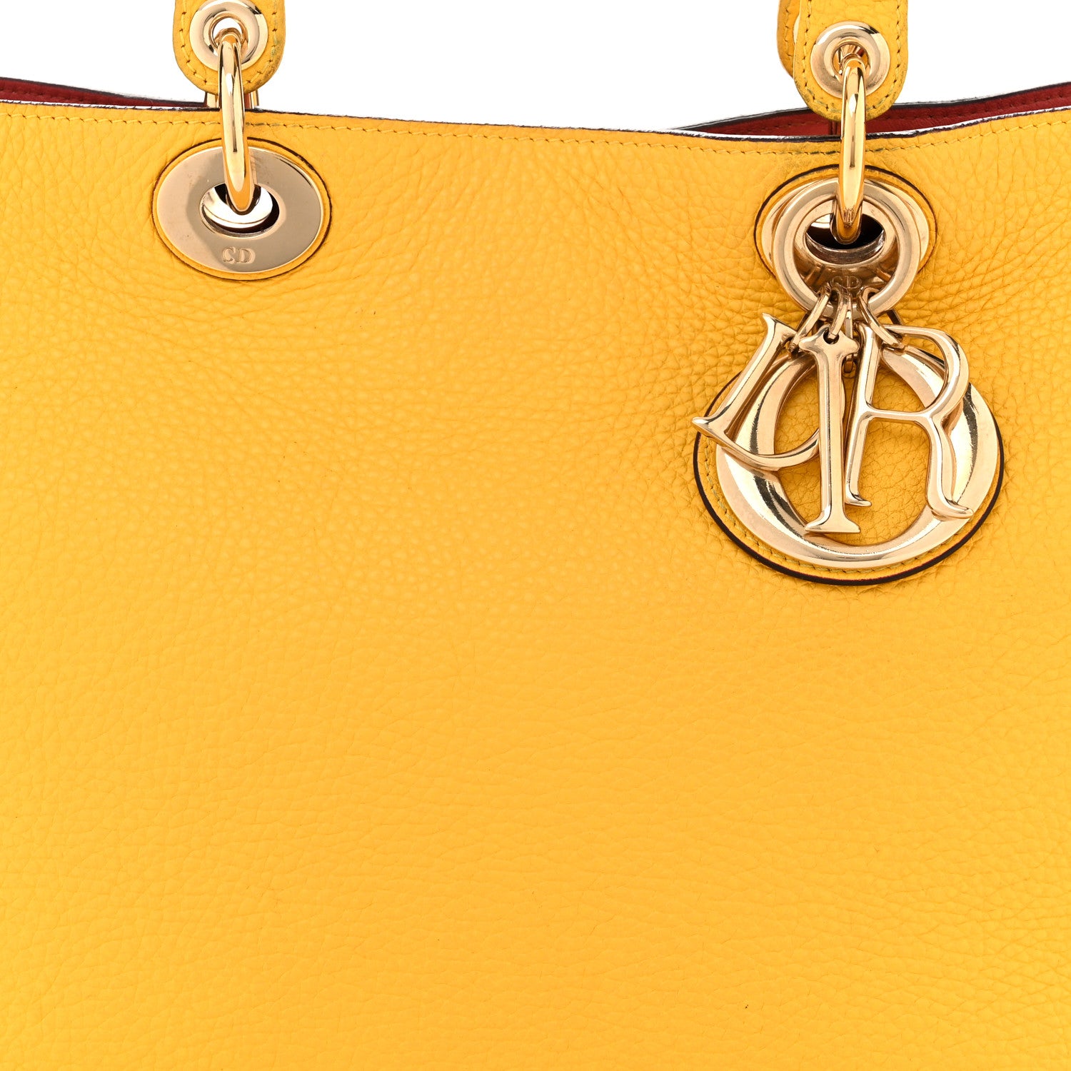 Christian Dior Bullcalf Medium Diorissimo Tote Tournesol 8 of 11