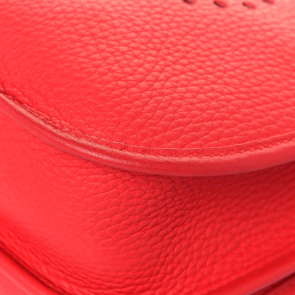 Hermes Taurillon Clemence Evelyne III PM Rouge Pivoine 10 of 13