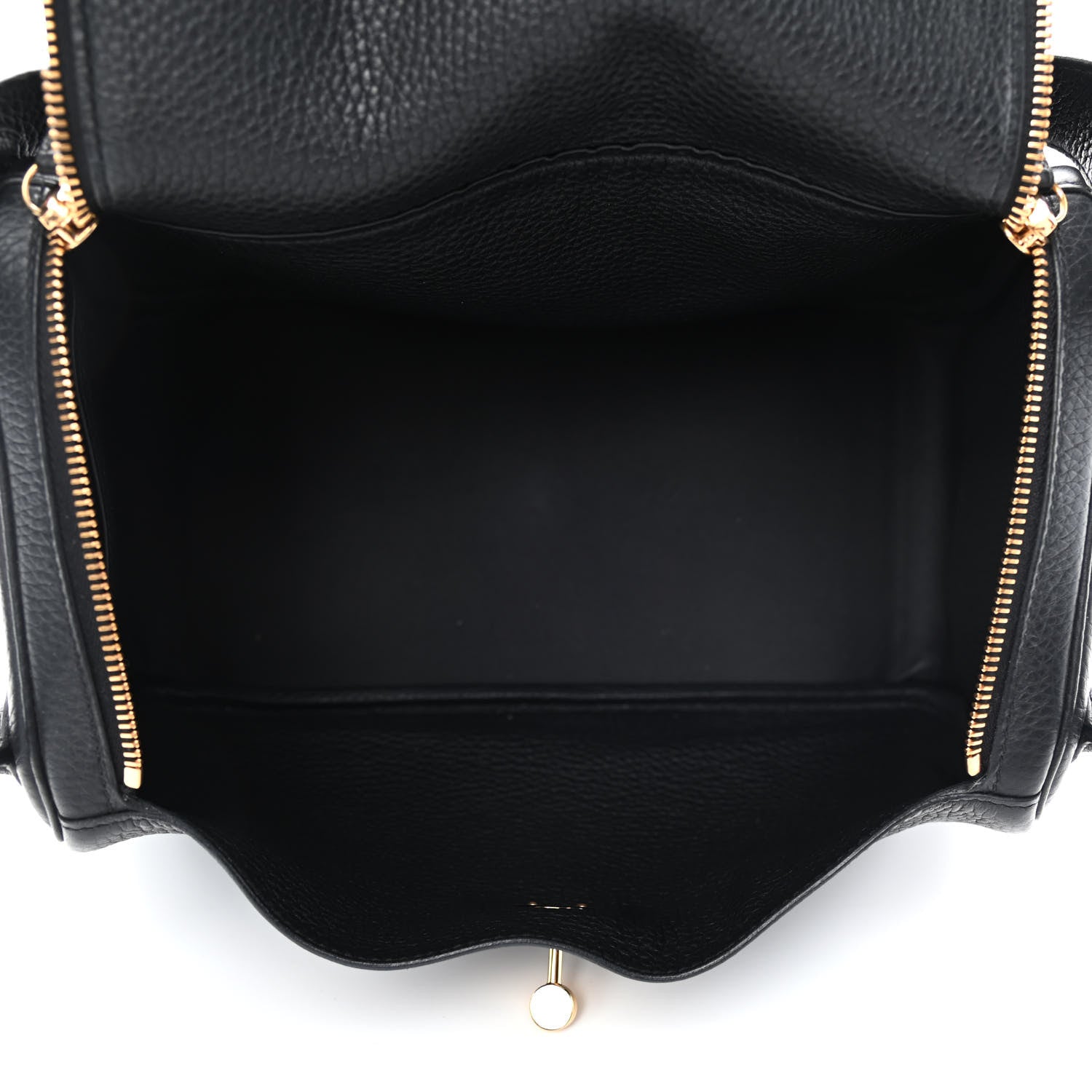 Hermes Taurillon Clemence Lindy 30 Black 4 of 4