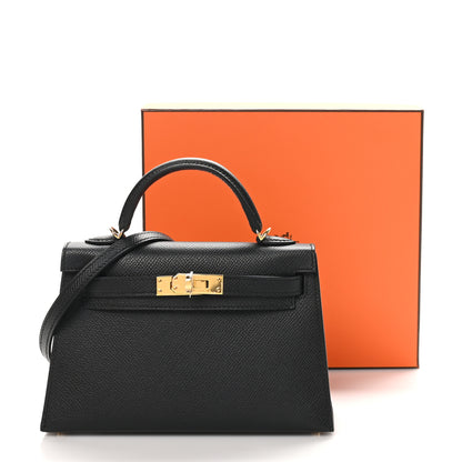 Hermes Epsom Mini Kelly Sellier 20 Black 11 of 11