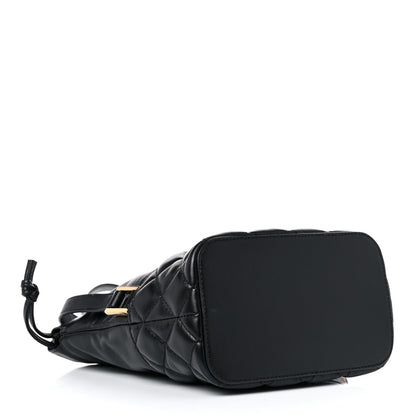 Versace Nappa Quilted Medusa Bucket Bag Black 5 of 14