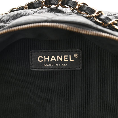 Chanel Caviar Quilted Medium Zip Around Backpack Black 6 of 11