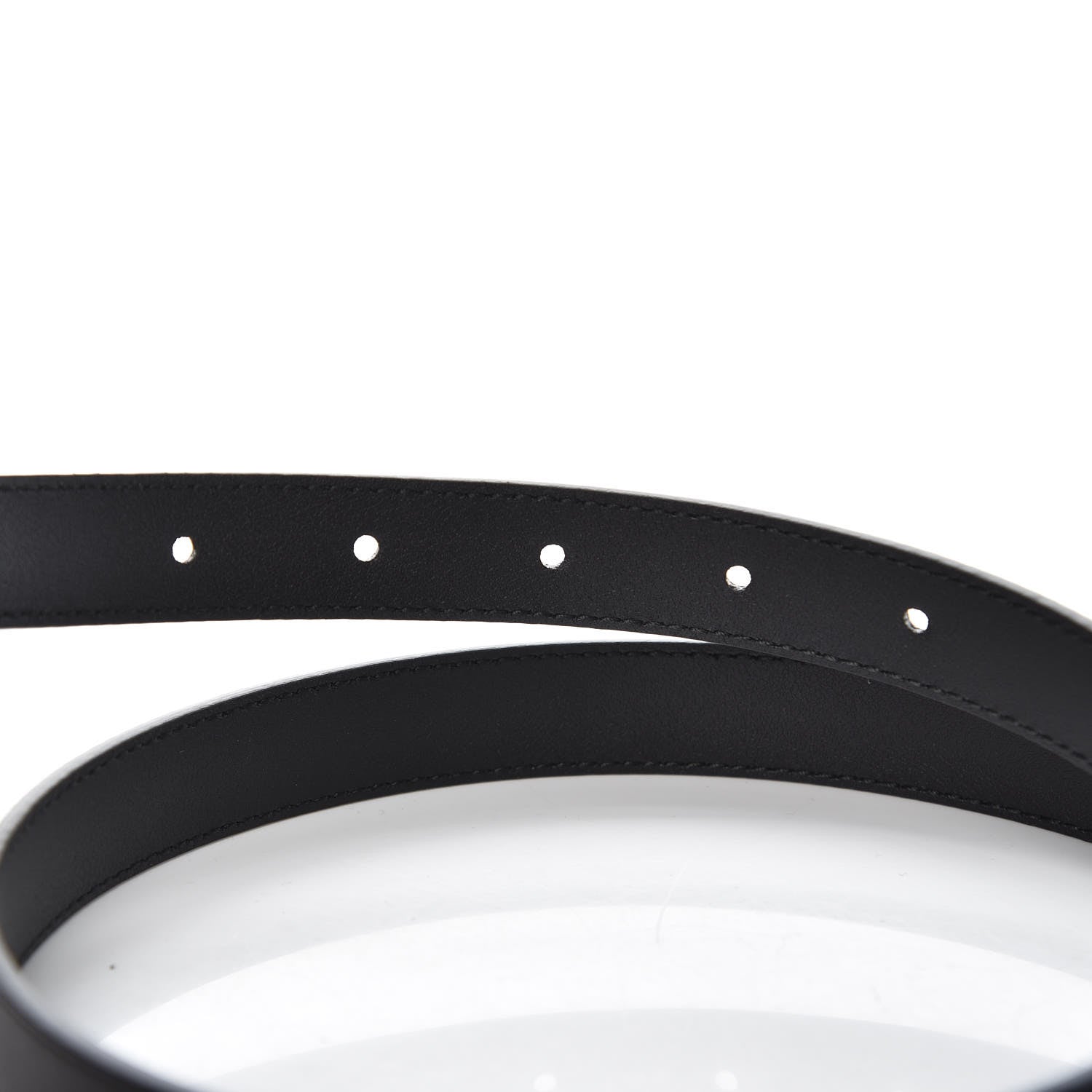 Gucci Calfskin Double G 20mm Belt 75 30 Black 3 of 5