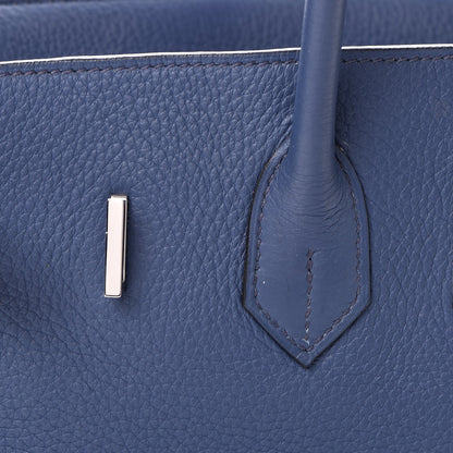 Hermes Taurillon Clemence Birkin 35 Bleu Brighton 27 of 34