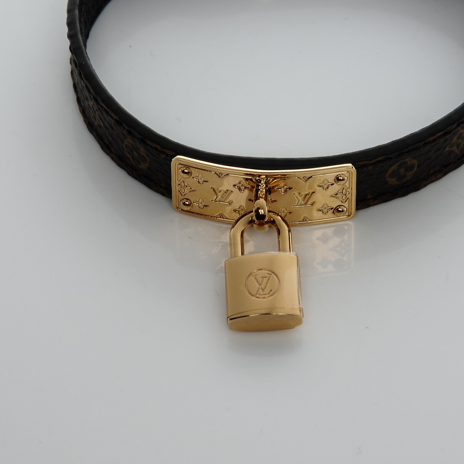 Louis Vuitton Monogram Lock Me Bracelet 19 3 of 6
