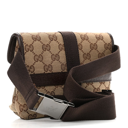 Gucci Monogram Waist Pouch Bag Dark Brown 3 of 10