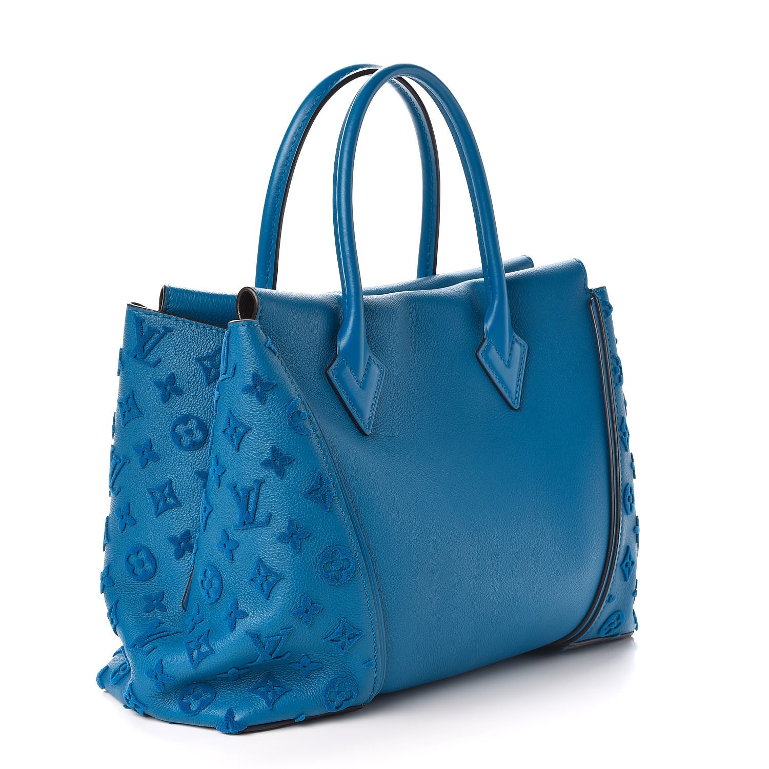 Louis Vuitton Veau Cachemire Tote W PM Blue Lagon 3 of 7