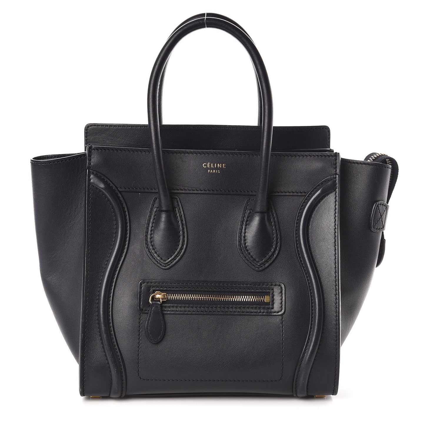 Smooth Calfskin Micro Luggage Navy Blue