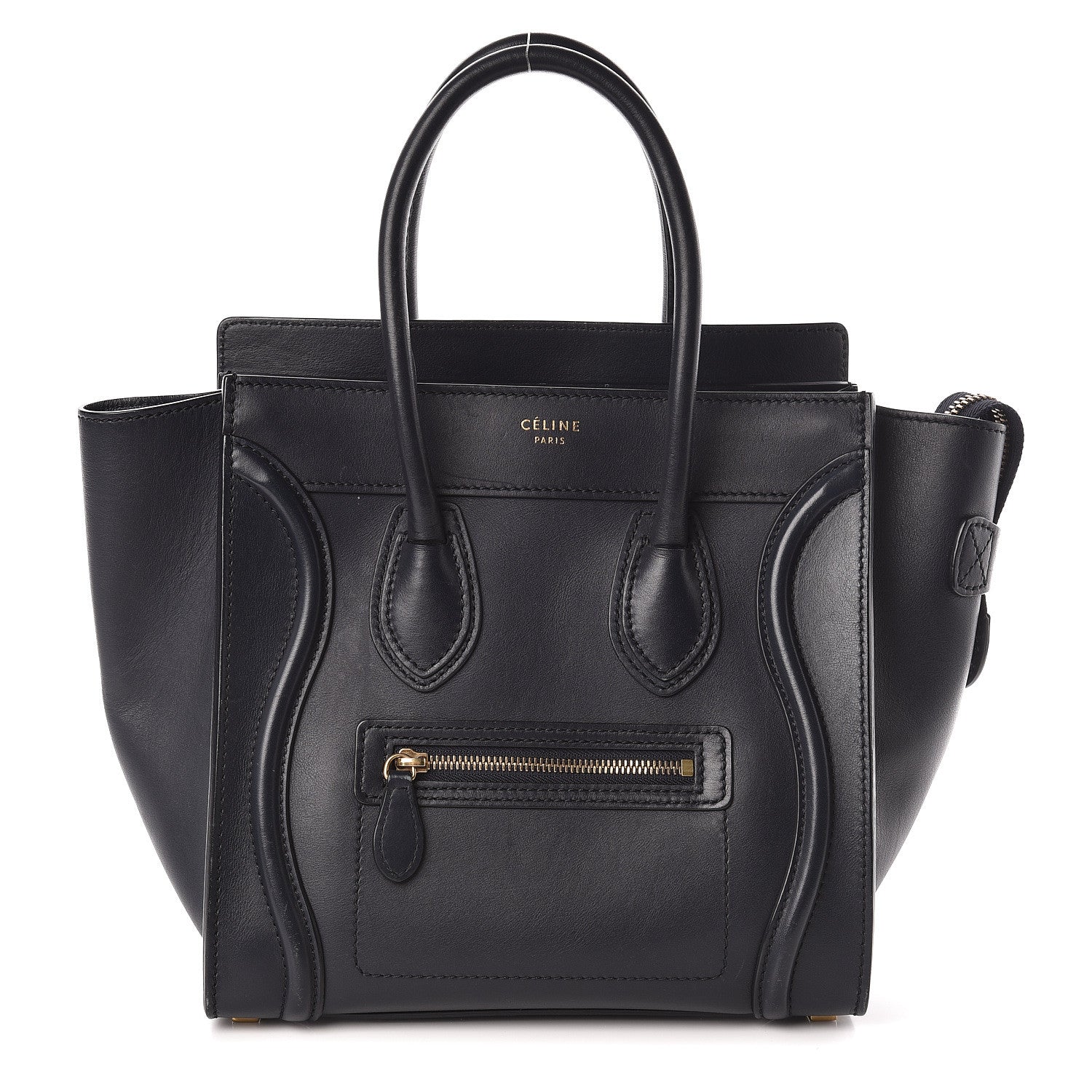 Celine Smooth Calfskin Micro Luggage Navy Blue 1 of 9