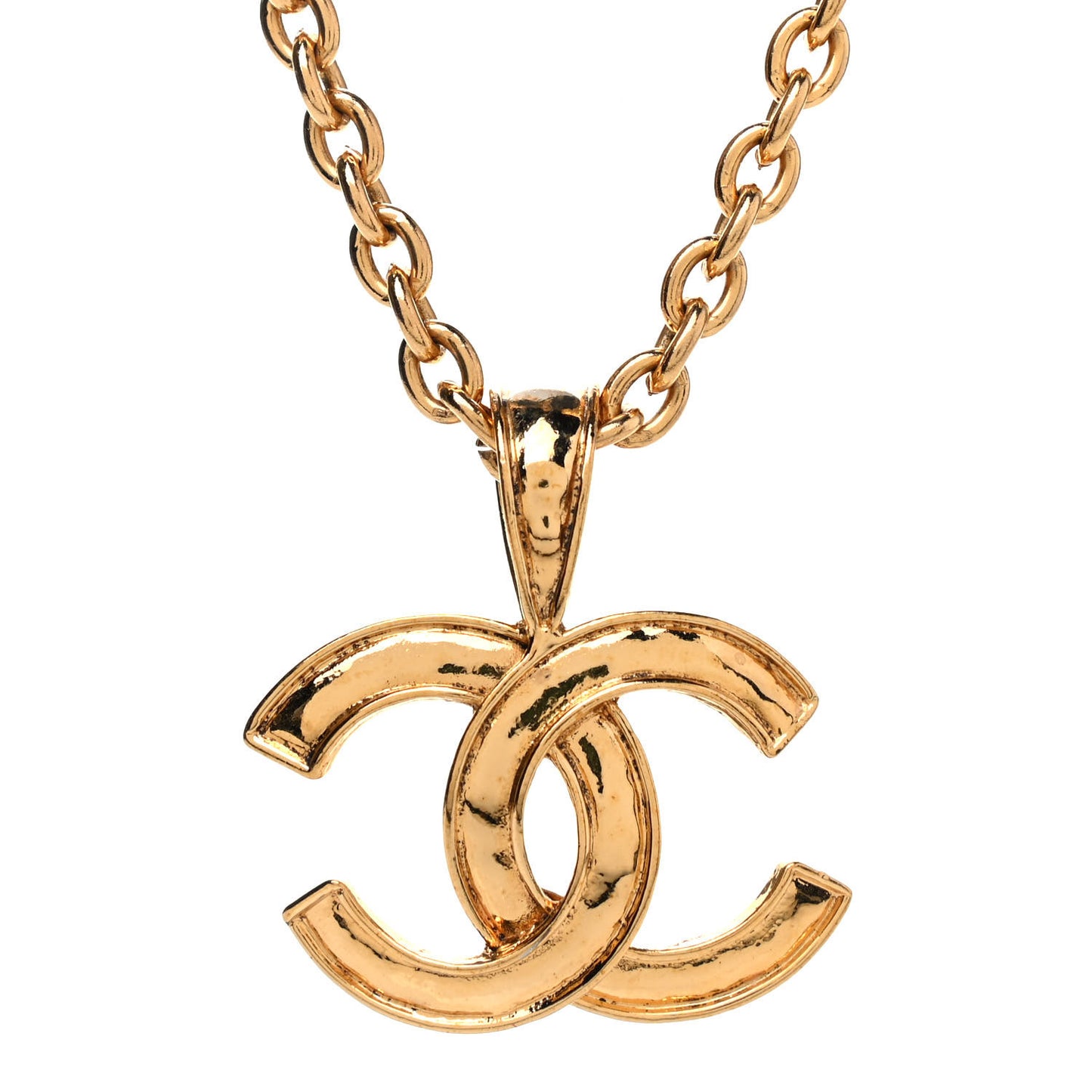 CC Pendant Necklace Gold
