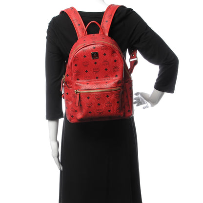 MCM Visetos Small Stark Backpack Red 2 of 6