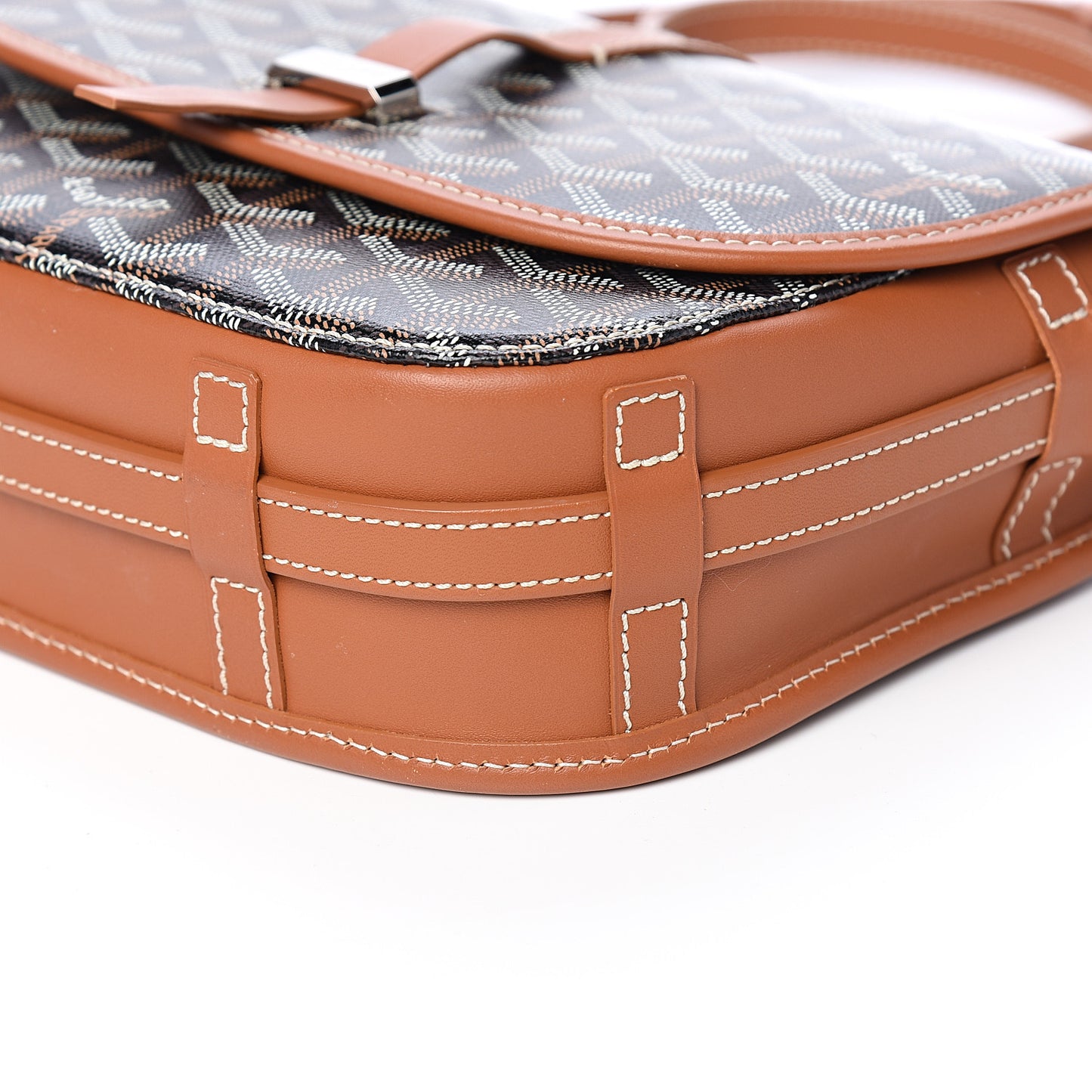Goyardine Belvedere II PM Messenger Bag Black Gold