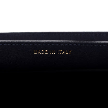 Chanel Caviar Quilted Flap Card Holder Wallet Navy Blue 7 of 9