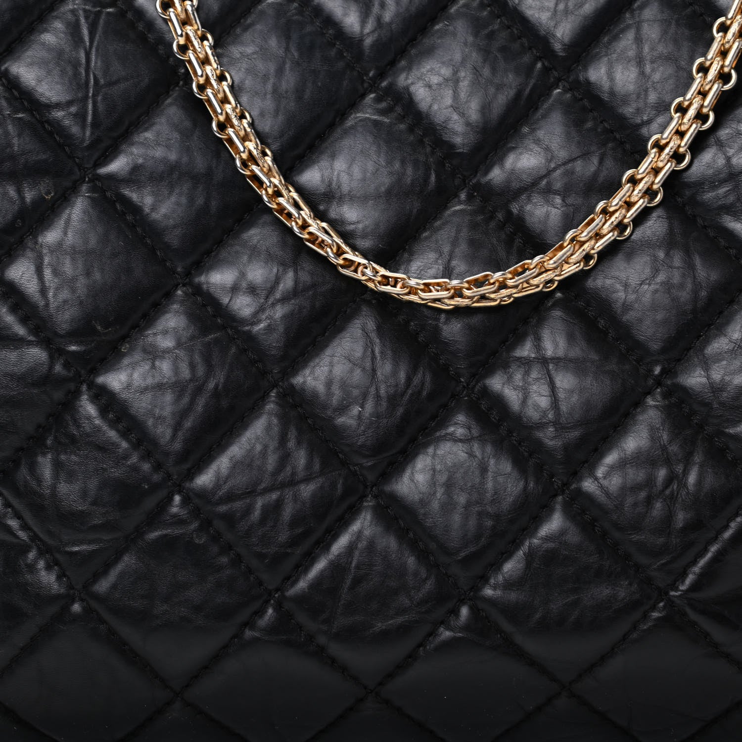Chanel Aged Calfskin Reissue 2.55 Tote Black 10 of 10