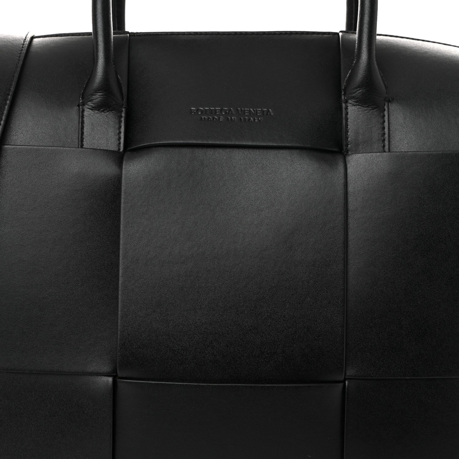 Bottega Veneta Calfskin Maxi Intrecciato Arco Briefcase Black 7 of 9