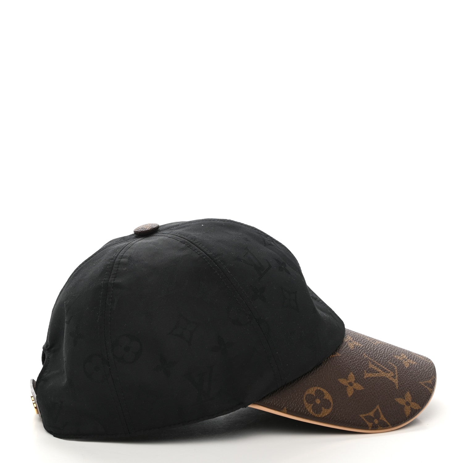 Louis Vuitton Polyester Silk Monogram LV Get Ready Cap L Black 6 of 8