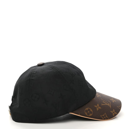 Louis Vuitton Polyester Silk Monogram LV Get Ready Cap L Black 6 of 8