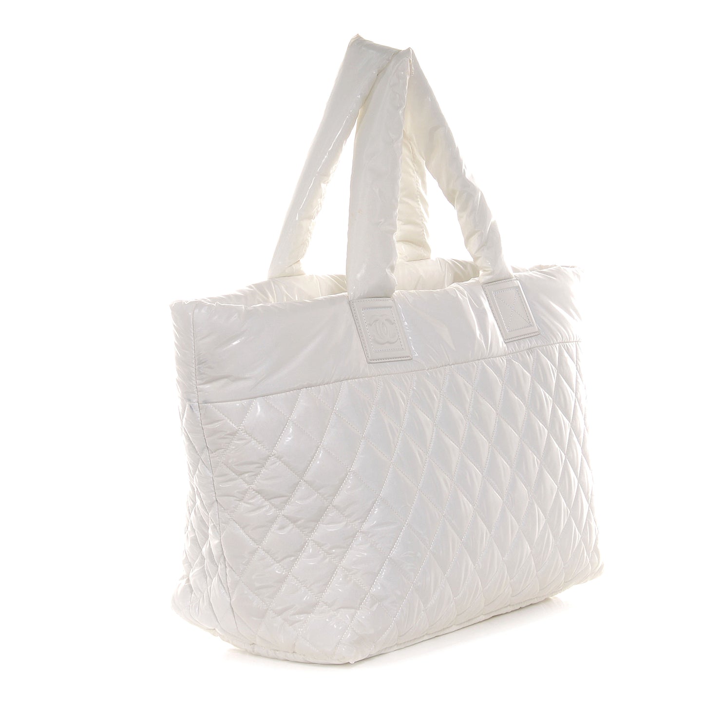 Nylon Coco Cocoon Large Tote White