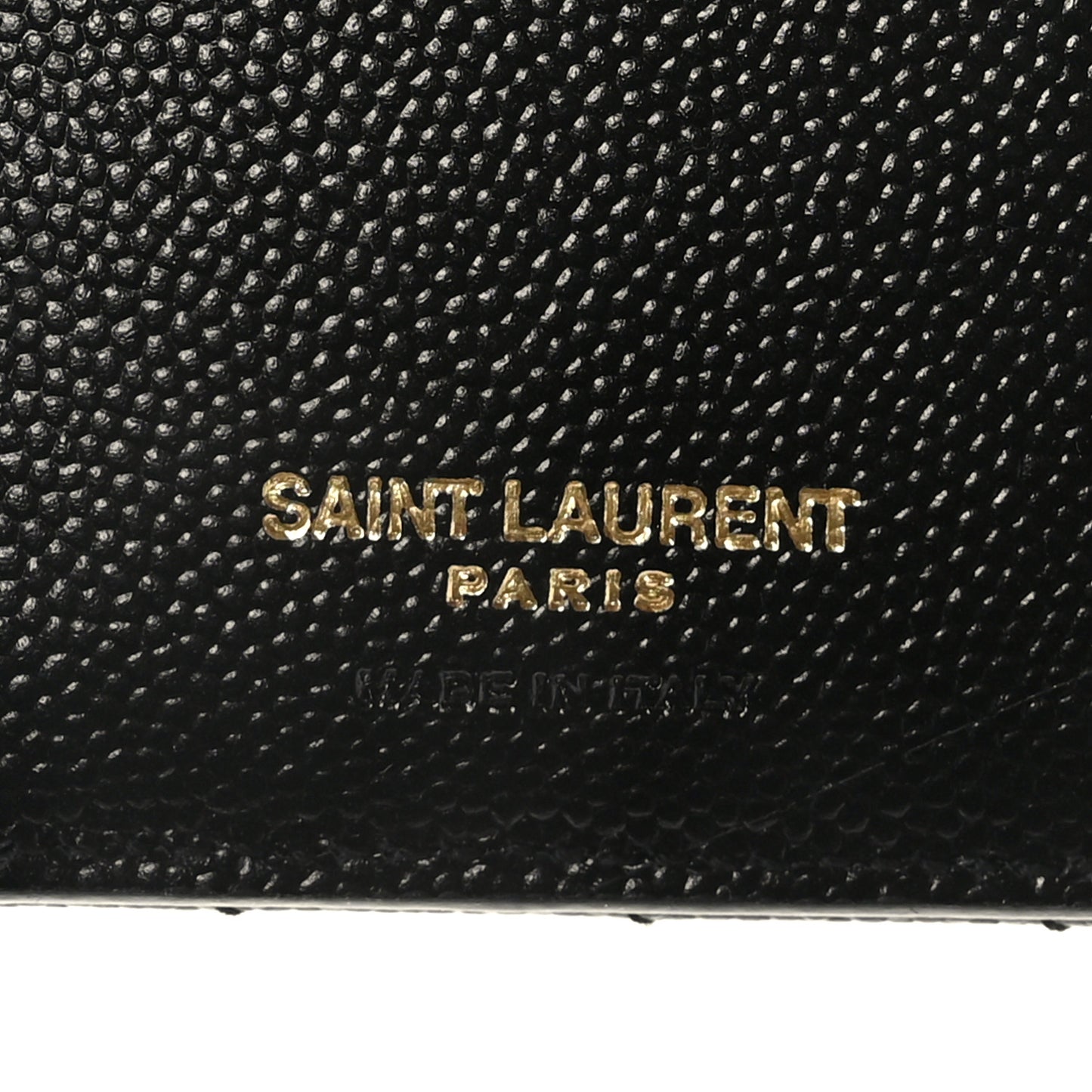 Grain De Poudre Matelasse Chevron Small Monogram Passport Case Black