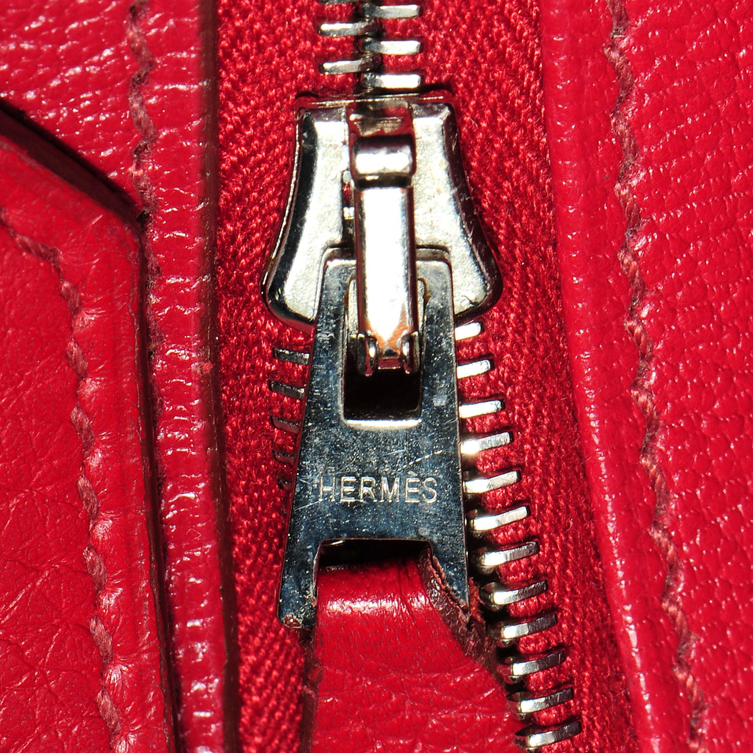 Hermes Taurillon Clemence Birkin 40 Rouge Garance 2 of 32