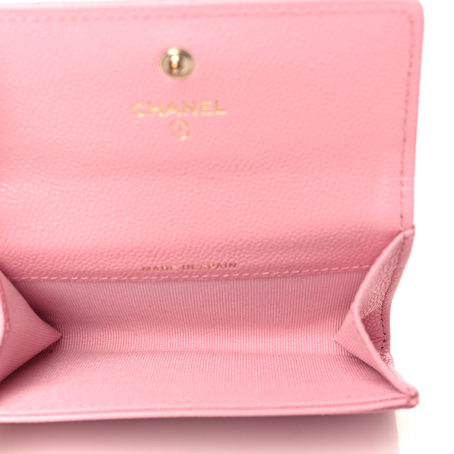 Chanel Caviar Quilted Multi Chain CC Flap Card Holder Pink 5 of 10