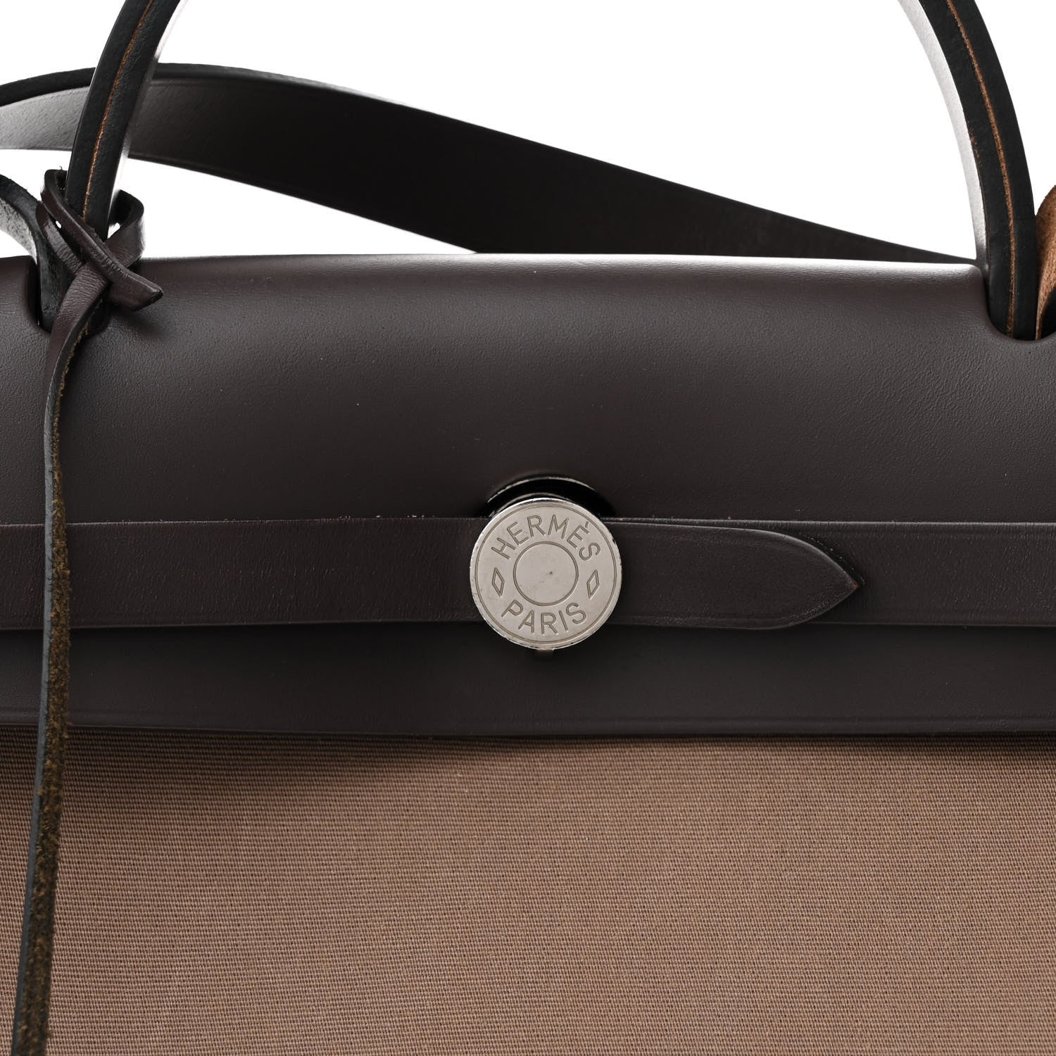 Hermes Vache Hunter Toile Herbag Zip 31 PM Etoupe Ebene 9 of 12