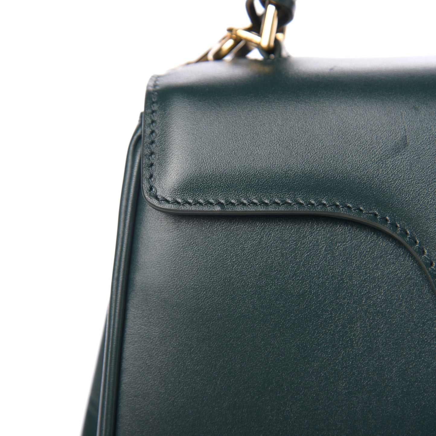 Satinated Calfskin Small 16 Top Handle Bag Amazone