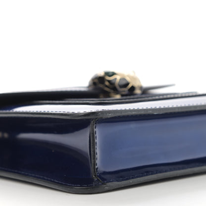 Bulgari Patent Serpenti Forever Crossbody Blue 8 of 10