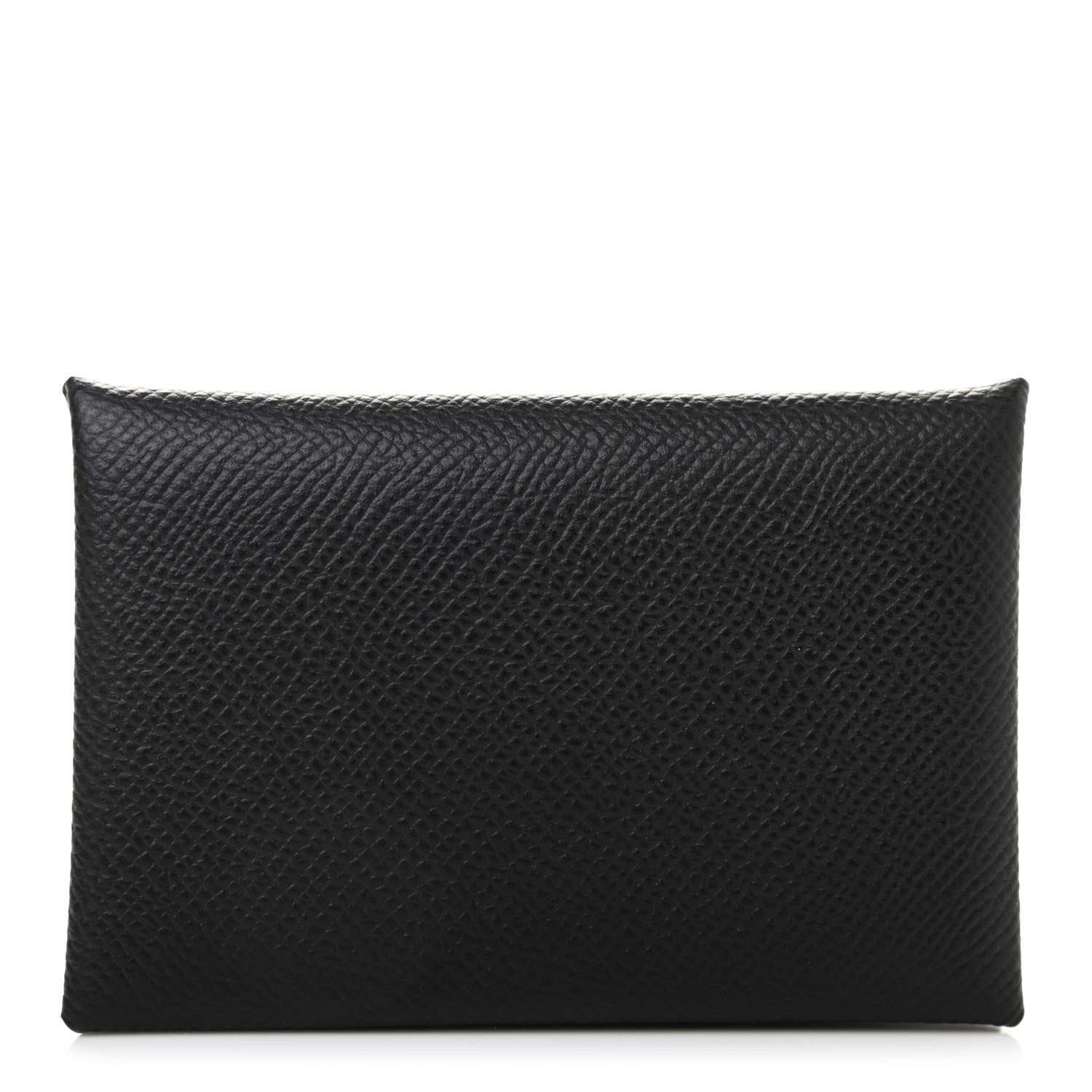 Hermes Epsom Calvi Card Case Black 1 of 7