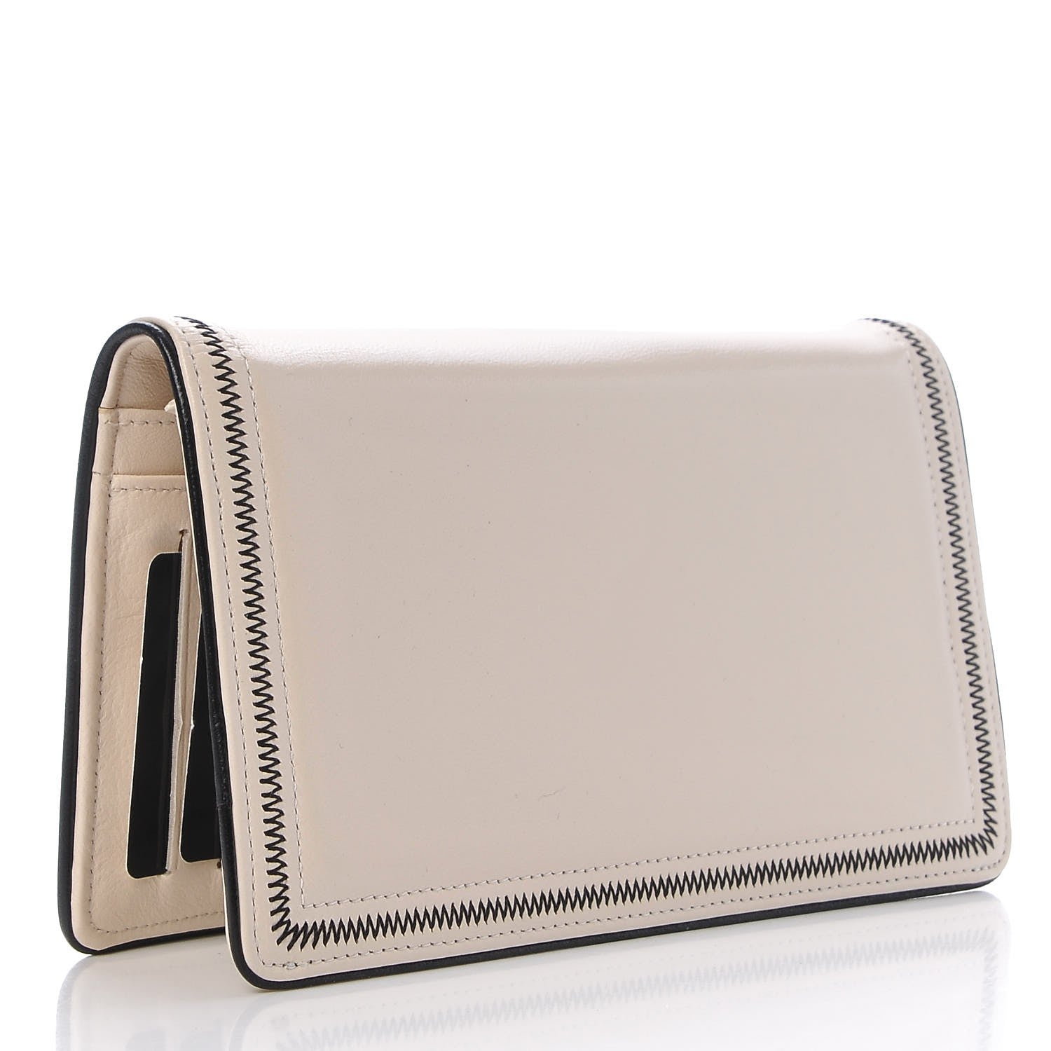 Chanel Lambskin Yen Wallet White 3 of 9