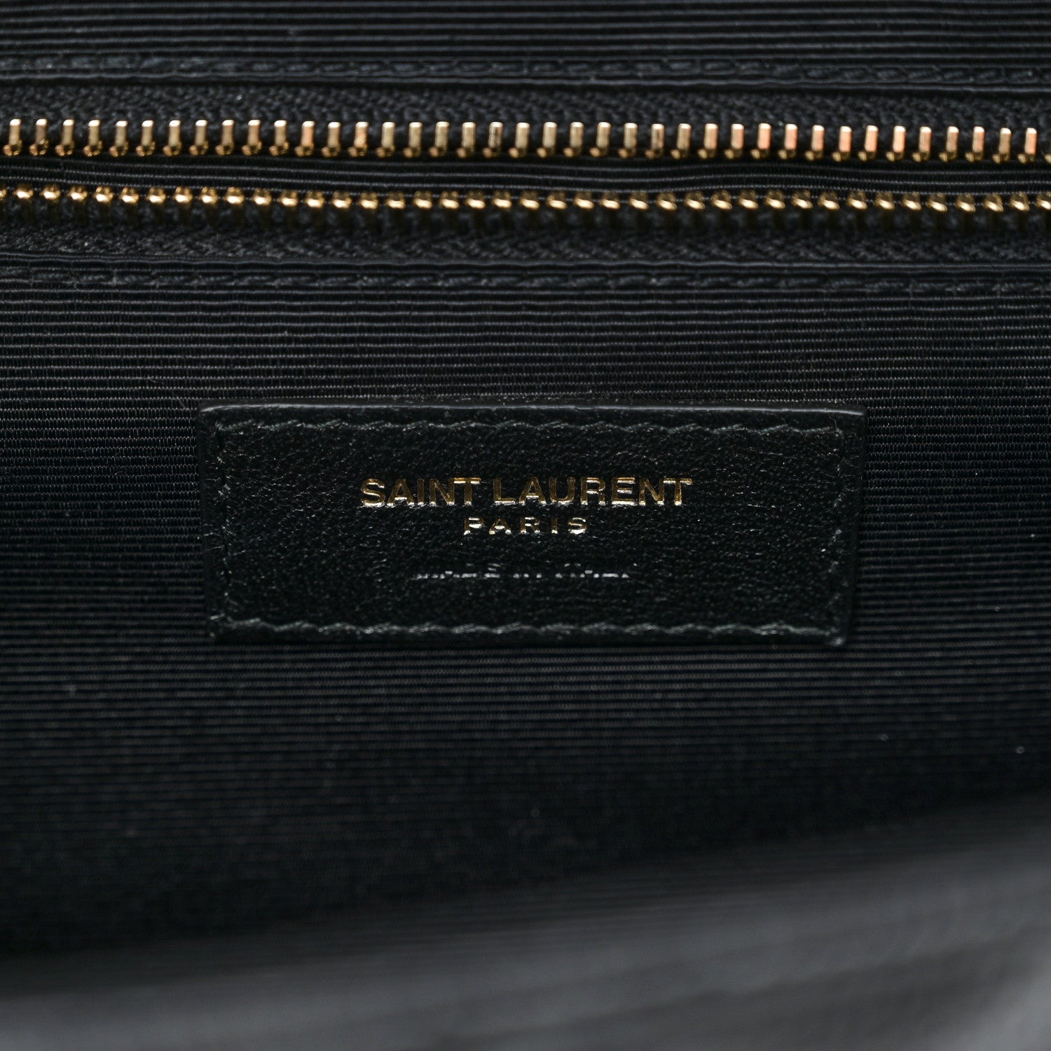 Saint Laurent Grain De Poudre Textured Mixed Matelasse Large Triquilt Monogram Satchel Black 6 of 11