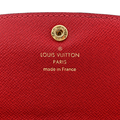 Louis Vuitton Damier Ebene Emilie Wallet Red 7 of 13