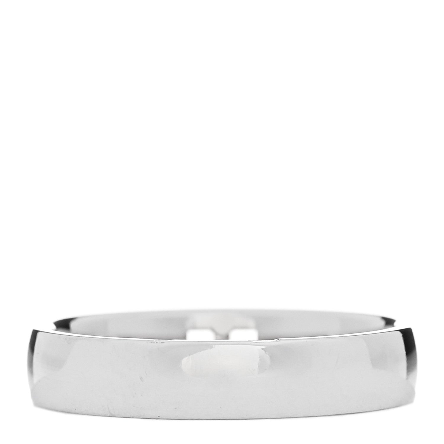 Hermes 18K White Gold Diamond Ever Herakles Wedding Band Ring 50 5.25 3 of 4