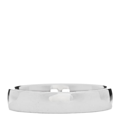 Hermes 18K White Gold Diamond Ever Herakles Wedding Band Ring 50 5.25 3 of 4