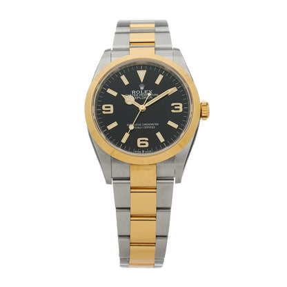 Rolex Stainless Steel 18K Yellow Gold 36mm Oyster Perpetual Explorer Watch Black 124273 1 of 5