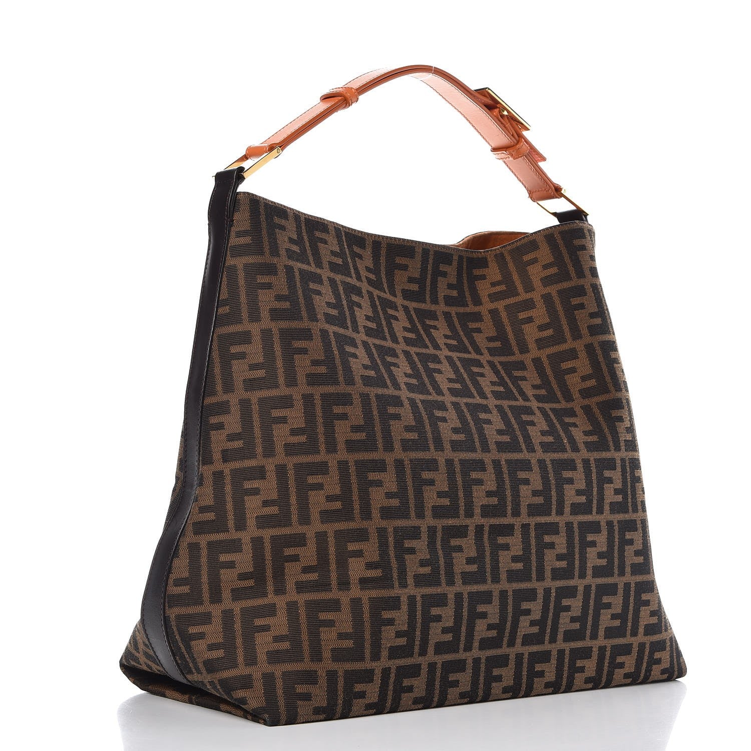 Fendi Zucca Large Hobo Tobacco Orange 3 of 13