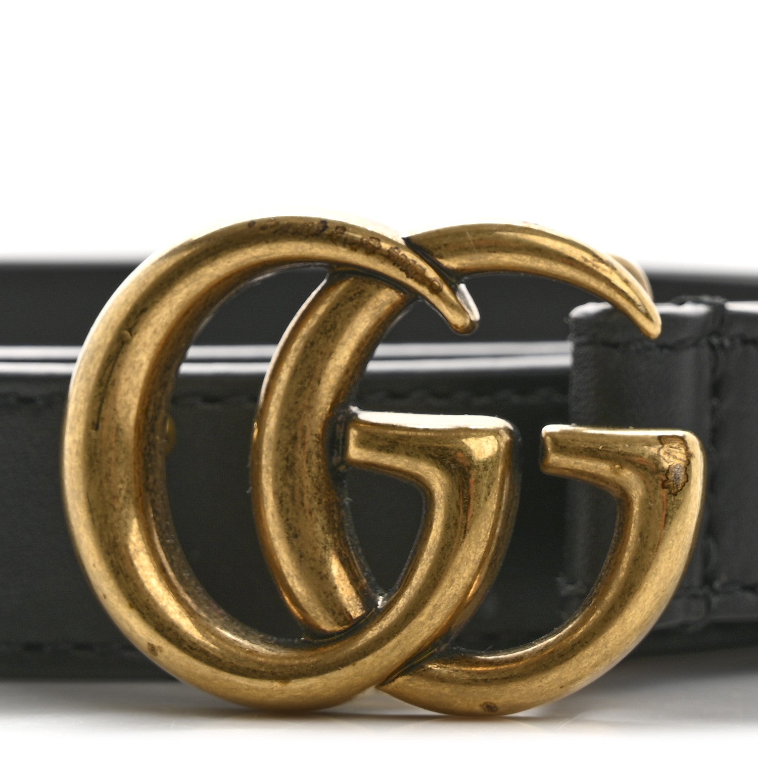 Gucci Calfskin Double G 20mm Belt 75 30 Black 7 of 8
