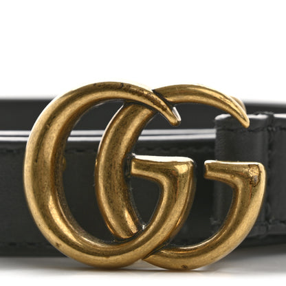 Gucci Calfskin Double G 20mm Belt 75 30 Black 7 of 8