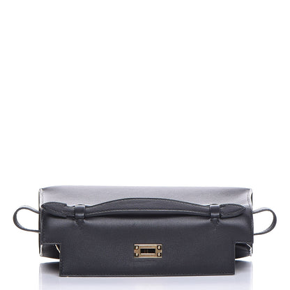 Hermes Swift Kelly Pochette Clutch Black 23 of 24
